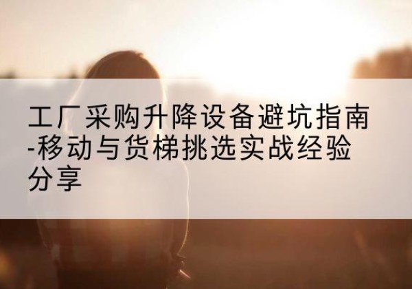 石城移动式升降机怎么选-工厂采购升降设备避坑指南-移动与货梯挑选实战经验分享